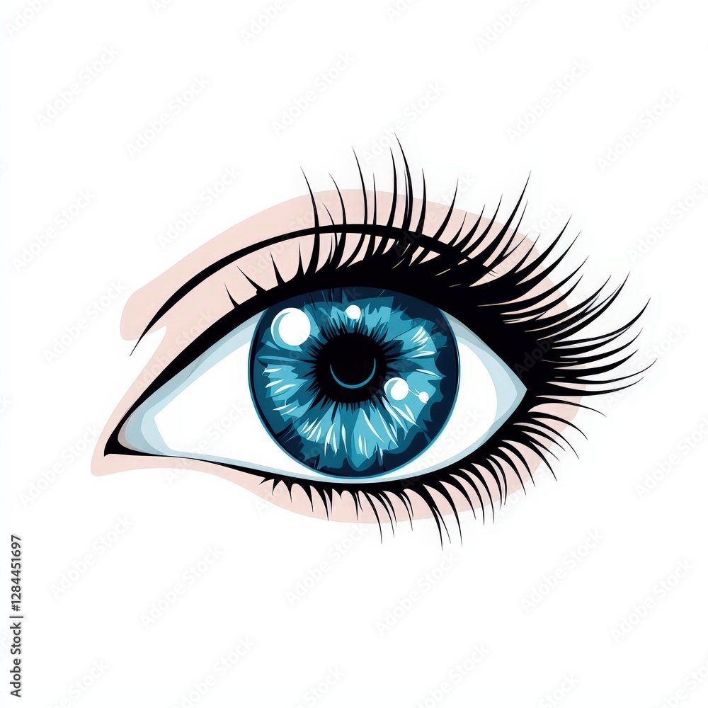 Design of eye icon logo illustration isolated on white background Design of eye icon logo illustration isolated on white background