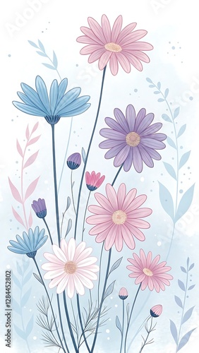 Soft Pastel Daisy Flowers for Seasonal Inspiration