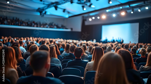 Wallpaper Mural Back view of the audience at a business conference or workshop in the hall Torontodigital.ca