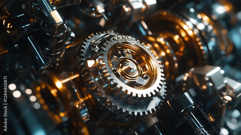 AI-Generated Gear Mechanism: Ultra-Detailed Hyper-Realism AI-Generated Gear Mechanism: Ultra-Detailed Hyper-Realism