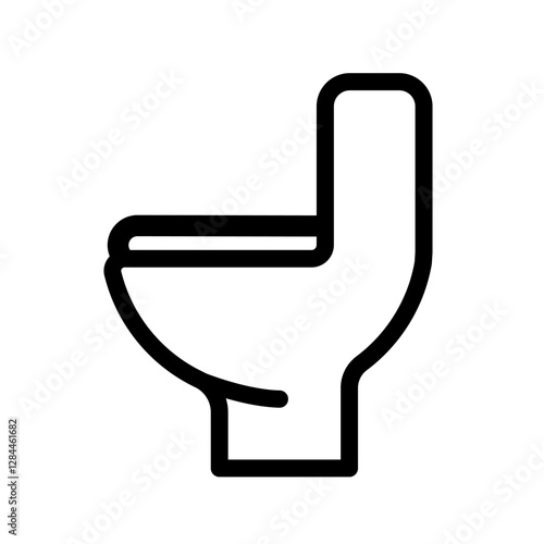  toilet, wc - vector icon