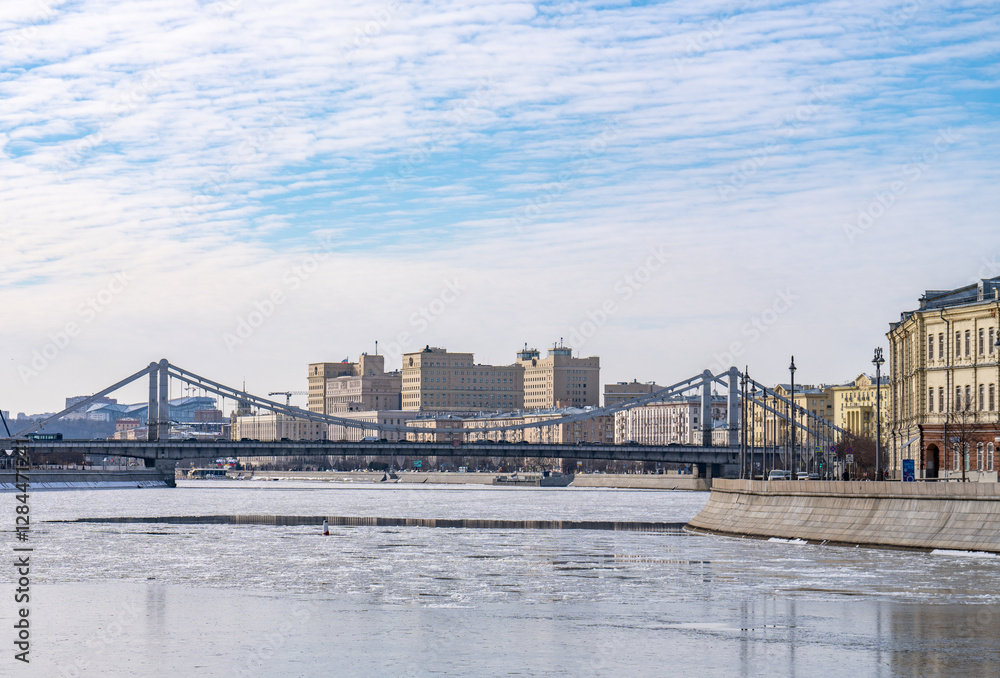 Obraz premium Winter city landscape