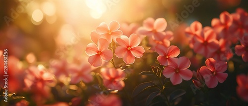 Wallpaper Mural Golden Hour Flowers in Garden Torontodigital.ca