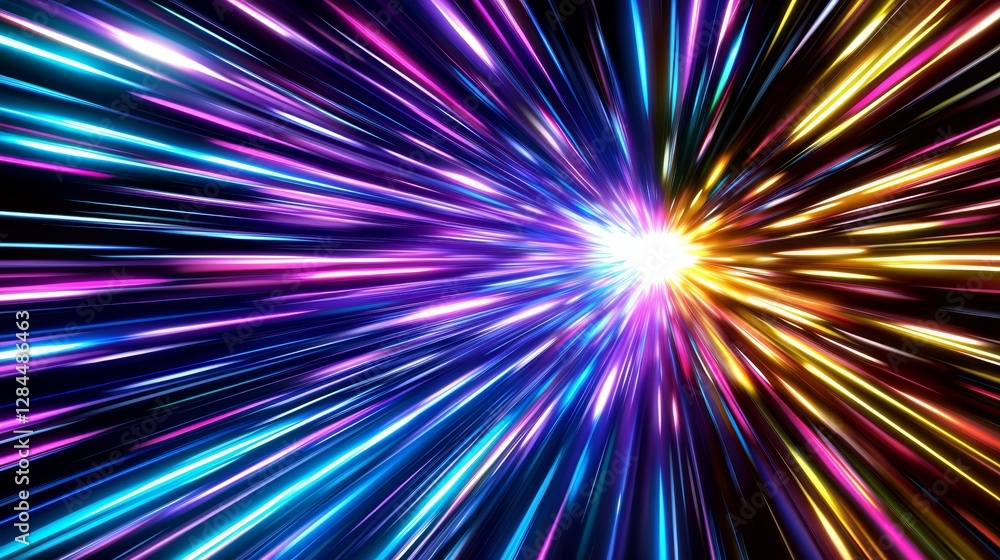 Obraz premium Hand-Edited Background Illustrating Cosmic Phenomena