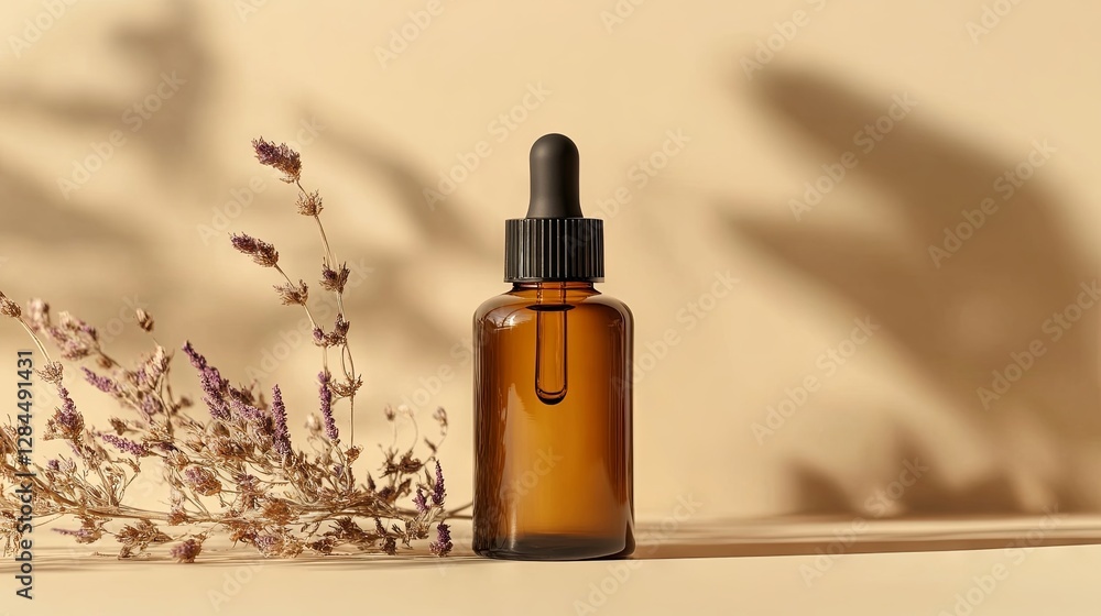 Naklejka premium Empty bottle for skin care product mockup