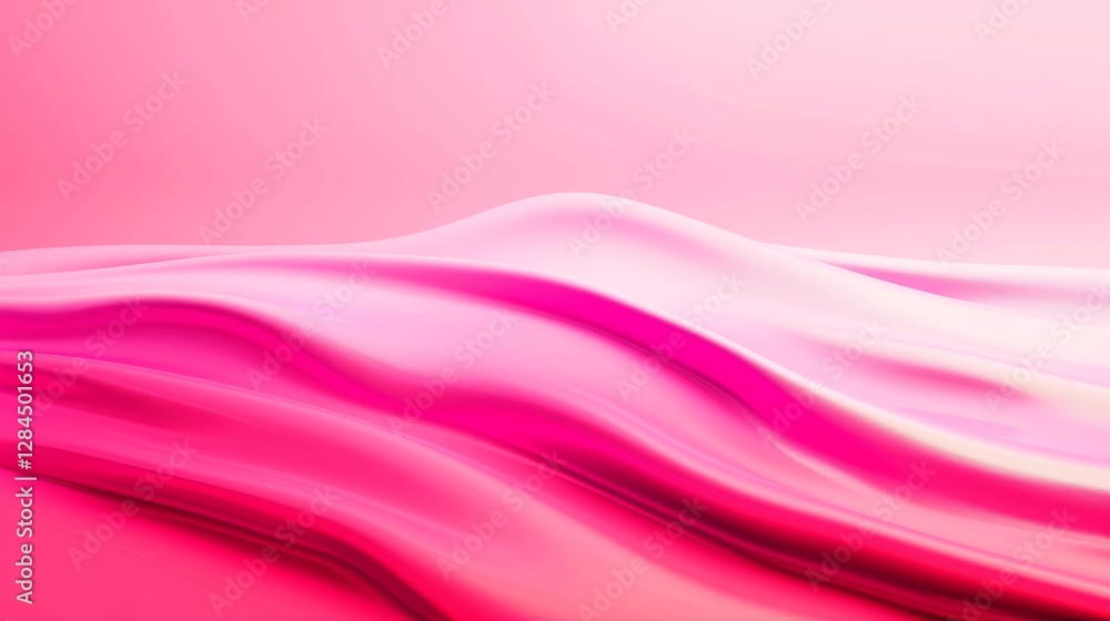 Abstract Pink Waves: A Serene Digital Art Abstract Pink Waves: A Serene Digital Art