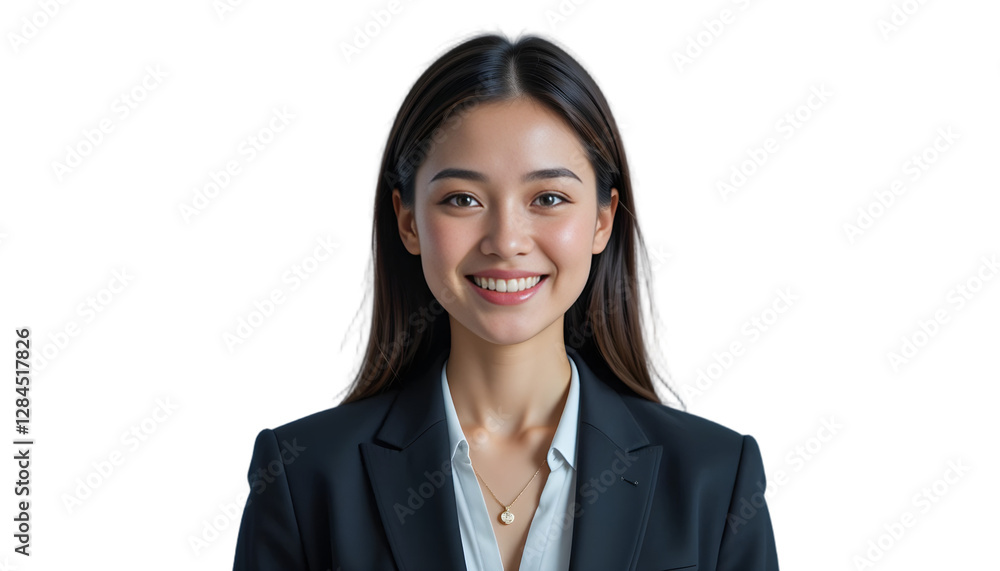 This image features a smiling businesswoman in a suit, isolated on a transparent background, symbolizing the integration of AI technology in modern professional environments.
This image features a smiling businesswoman in a suit, isolated on a transparent background, symbolizing the integration of AI technology in modern professional environments.