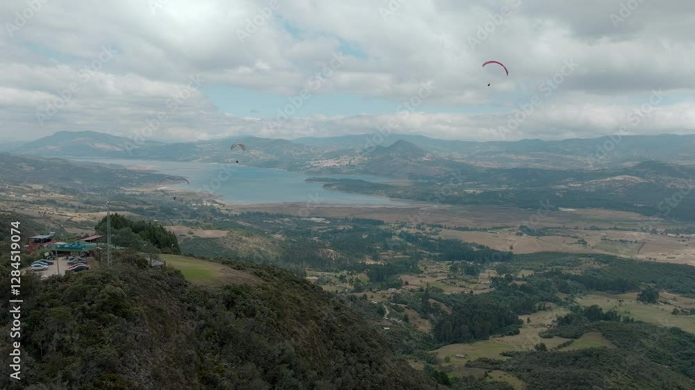 Paragliding flight sky soar like a bird of freedom Paragliding flight sky soar like a bird of freedom