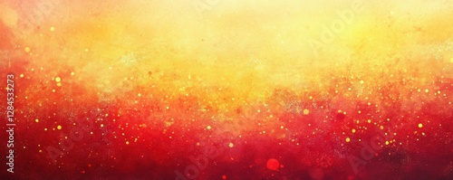 Vibrant abstract red and yellow splatter paint texture
