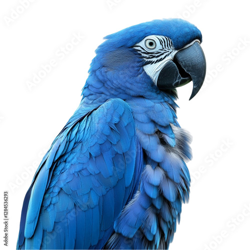 Majestic Hyacinth Macaw Vibrant Blue Feathers Tropical Bird