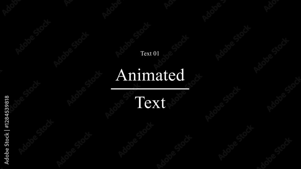 Minimal Animated Text Motion