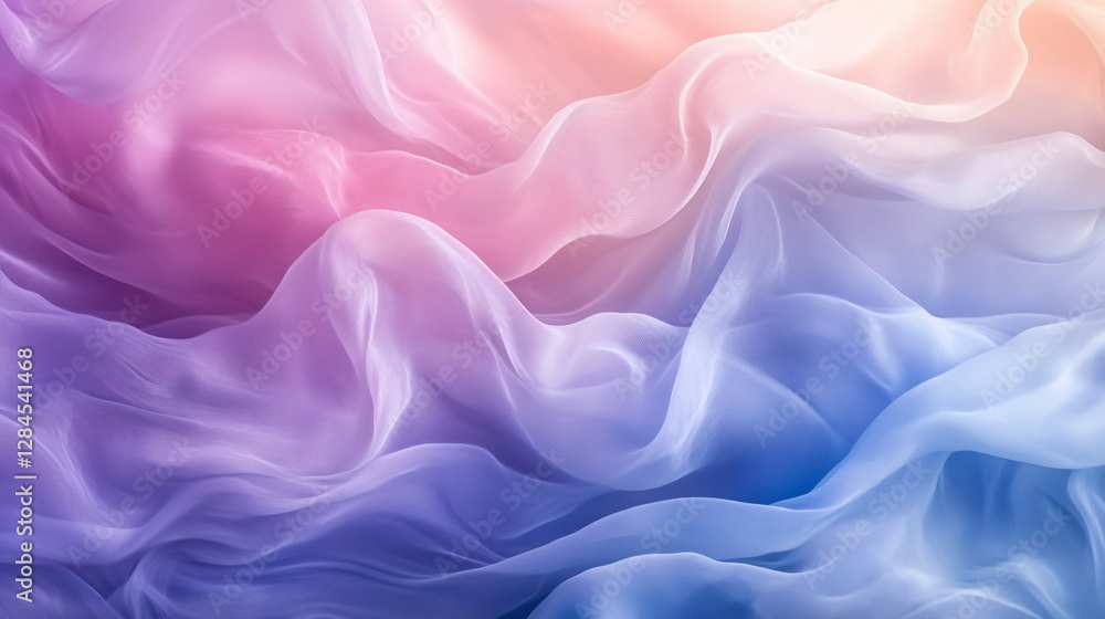 Fondo abstracto con ondas de humo en tonos pastel azul y rosa Fondo abstracto con ondas de humo en tonos pastel azul y rosa