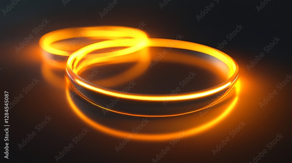 Intricate Circular Glow Lines Abstract Background Intricate Circular Glow Lines Abstract Background