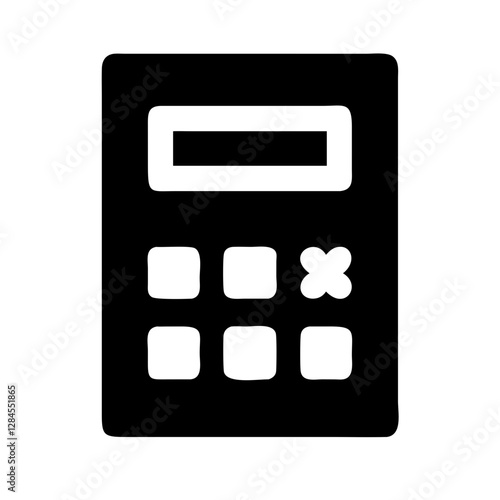 Calculator Mathematics Vector Art Illustration for Education and Financial Design