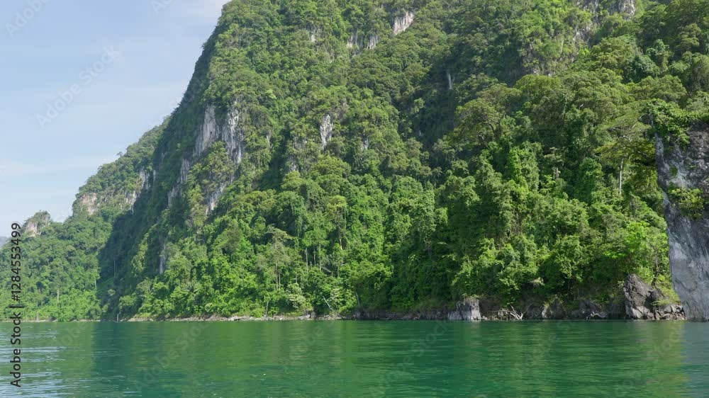 Khao Sok National Park, jungle and rock formations. Province Surat Thani, Thailand. 4K ProRes Rec.709 footage Khao Sok National Park, jungle and rock formations. Province Surat Thani, Thailand. 4K ProRes Rec.709 footage