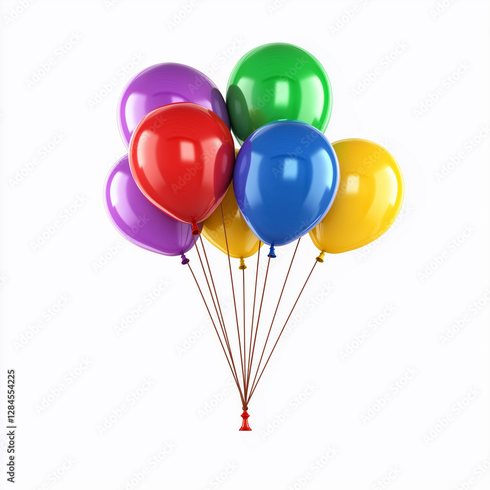 balloons Isolated on white Background balloons Isolated on white Background