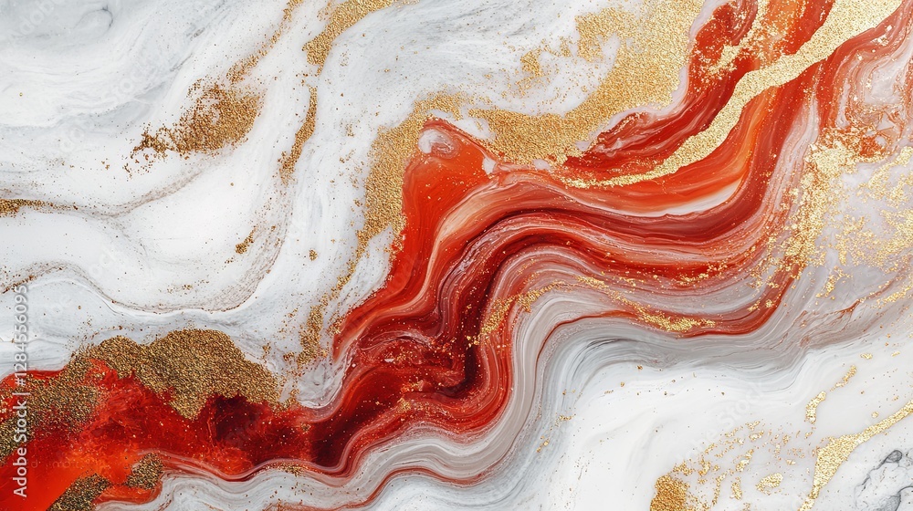 custom made wallpaper toronto digitalArtistic Red Marble Surface with Alcohol Ink and Stained Design