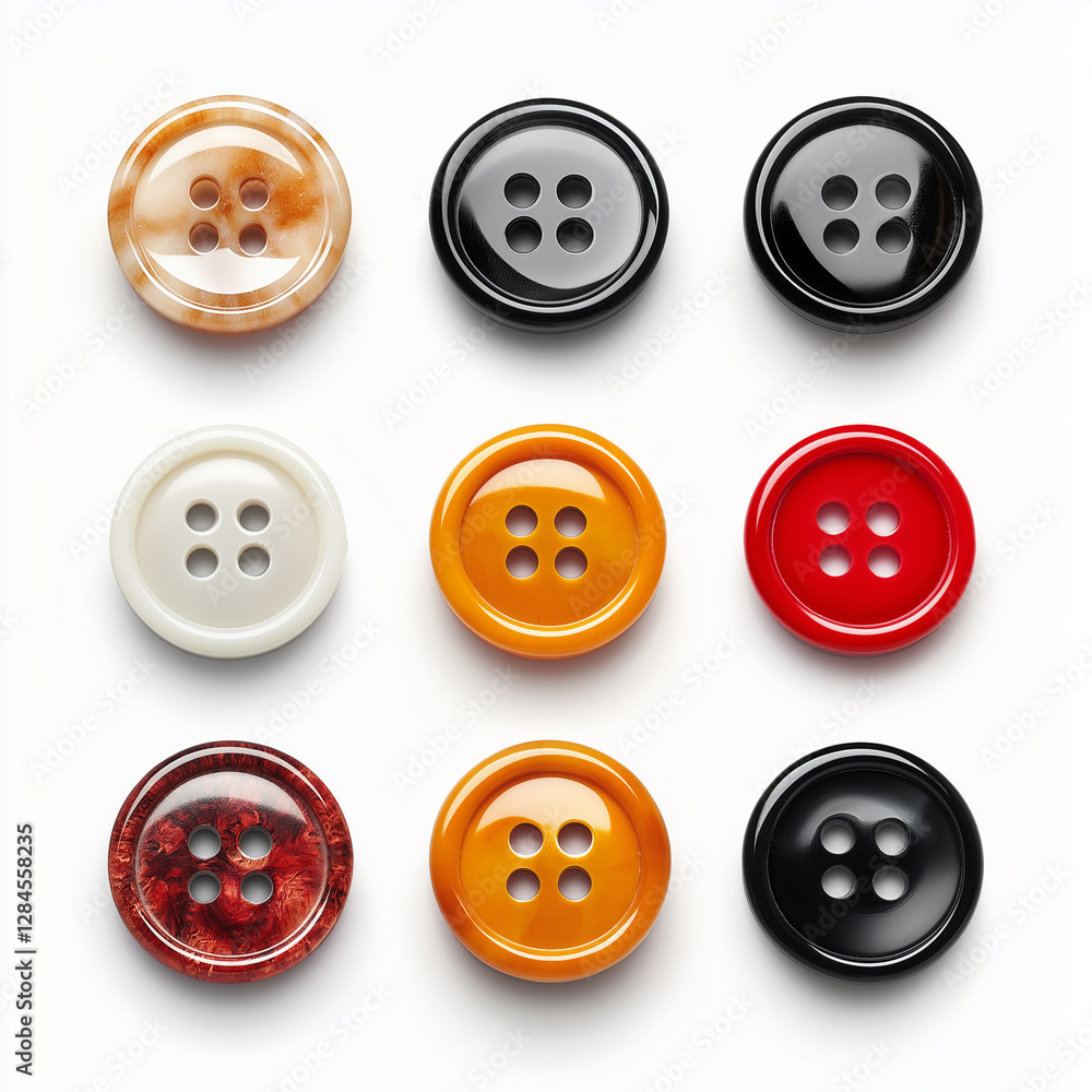 Fototapeta premium buttons Isolated on white Background