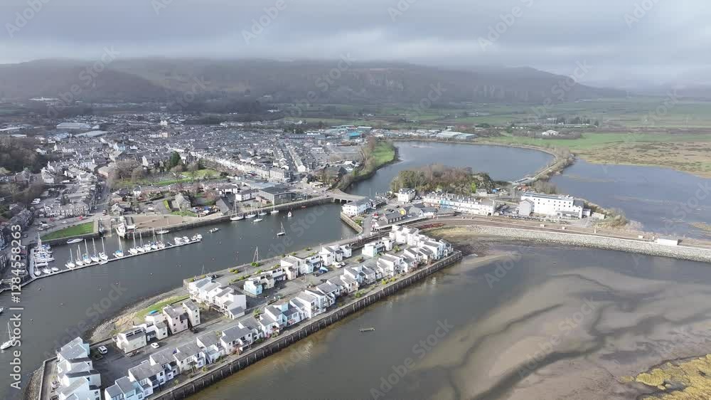 Barmouth and Barmouth Estuary in North Wales, UK Barmouth and Barmouth Estuary in North Wales, UK