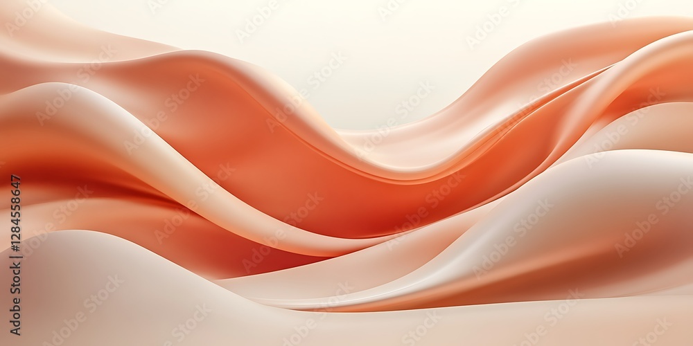 Obraz premium Abstract Fluid Forms, Soft Hues