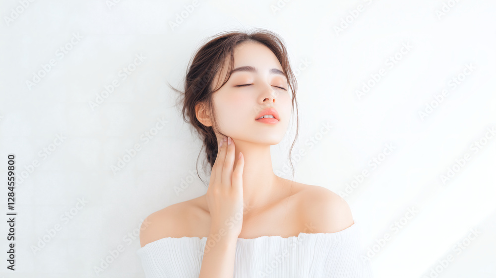 Graceful Asian Woman in Chic and Elegant Attire Graceful Asian Woman in Chic and Elegant Attire