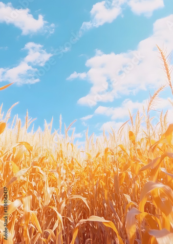 Yellow Corn Ready for Harvest on the Cob