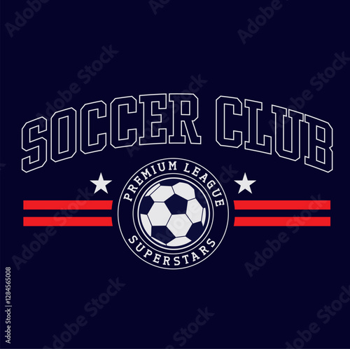 logo with soccer ball laurel,insignia