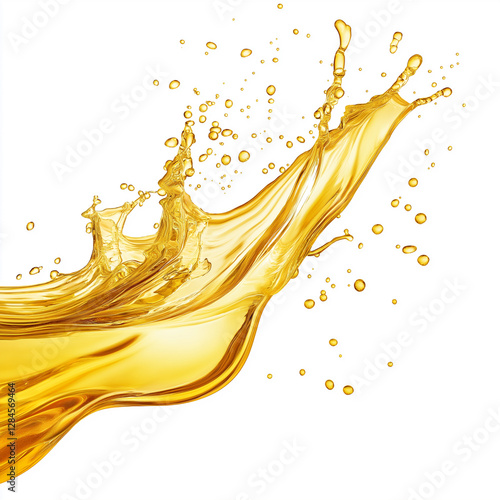 cooking oil Isolated on white Background