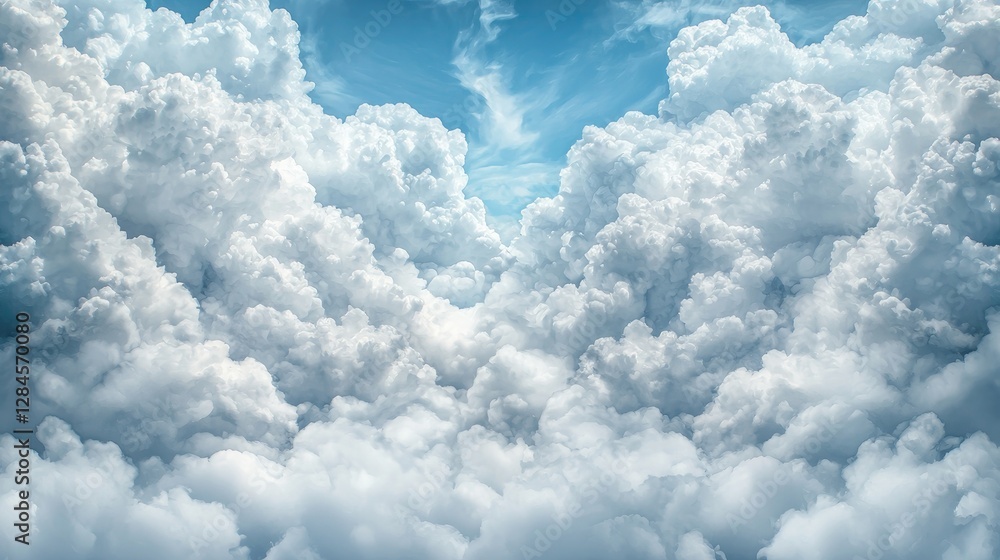Aerial view of fluffy cumulus cloudscape (2) Aerial view of fluffy cumulus cloudscape (2)