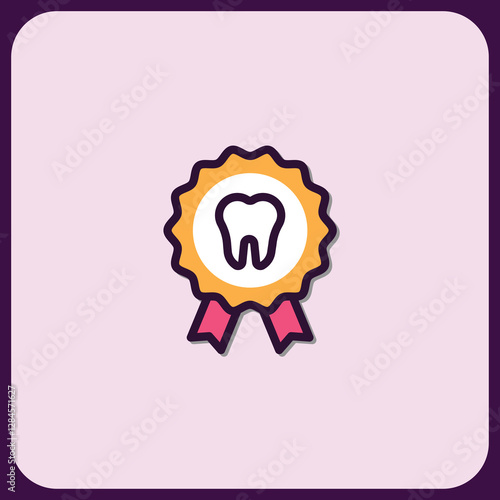 Dental Excellence Award Icon Design