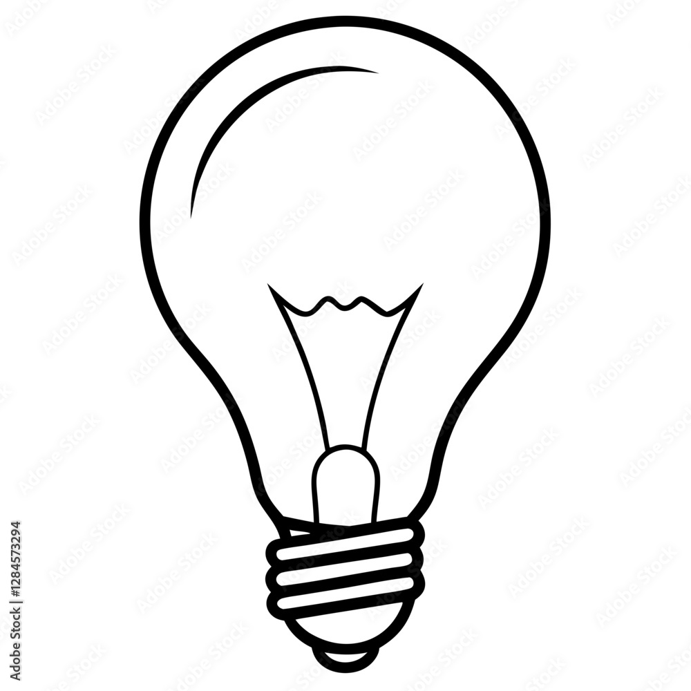 Light Bulb Idea Inspiration Icon Vector Art Illustration for Creativity and Innovation Light Bulb Idea Inspiration Icon Vector Art Illustration for Creativity and Innovation