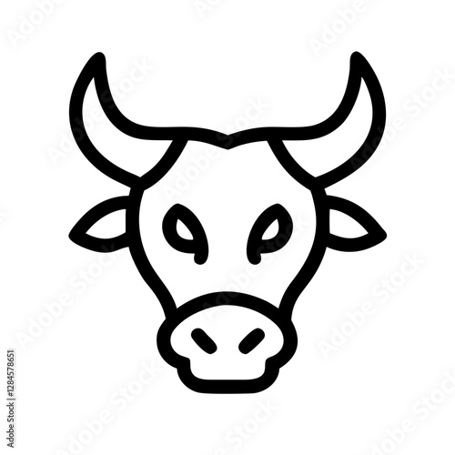 Cow head icon symbolizing animal or livestock