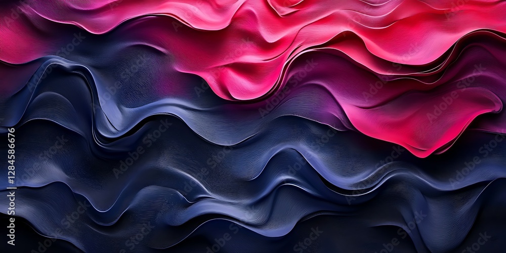 Obraz premium Abstract Wavy Fabric Design