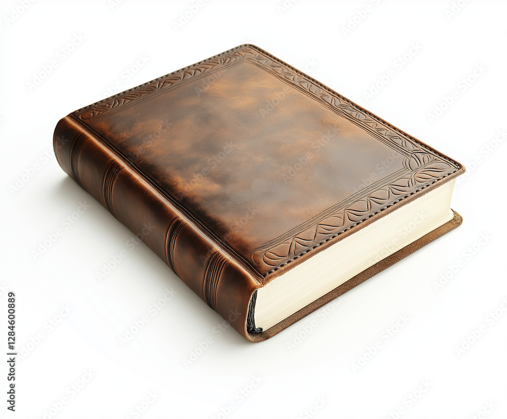 Obraz premium Book with leather cover