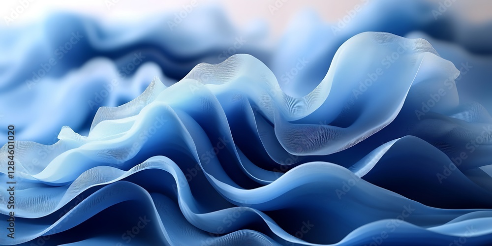 Obraz premium Abstract Blue Fabric Texture (6)