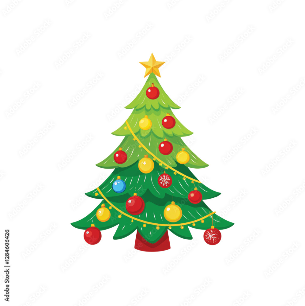 christmas tree vector illustration christmas tree vector illustration