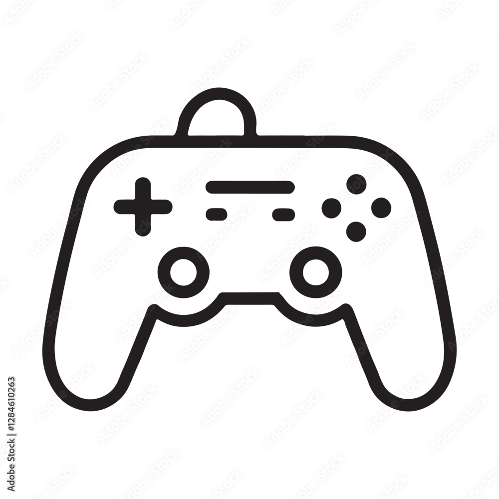 Video Game control Silhouette Vector illustration Video Game control Silhouette Vector illustration