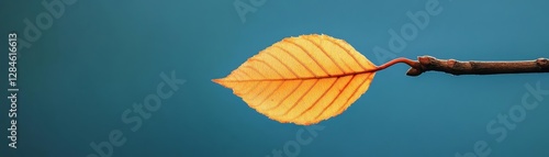 A high-speed shot capturing the precise moment a leaf detaches from a swinging branch