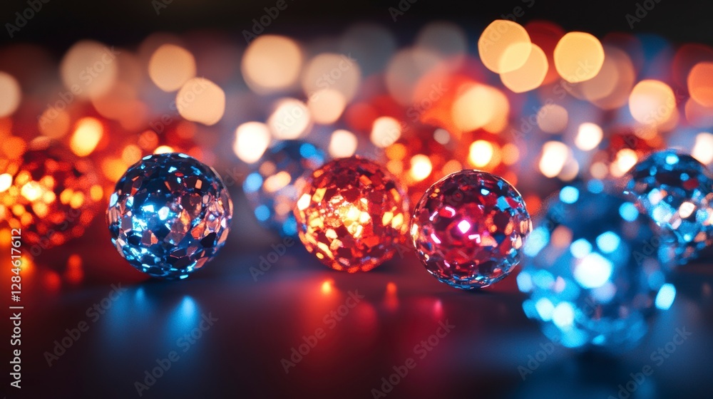 Festive glowing lights bokeh background Festive glowing lights bokeh background
