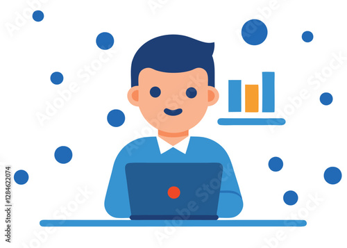 working action style concept. online video conference meeting. business planning. data analytics. finance investment