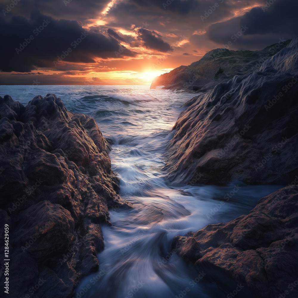 Obraz premium stunning cinematic photo of the ocean