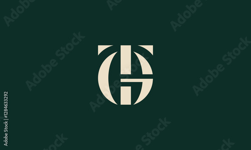 GT or TG monogram logo design