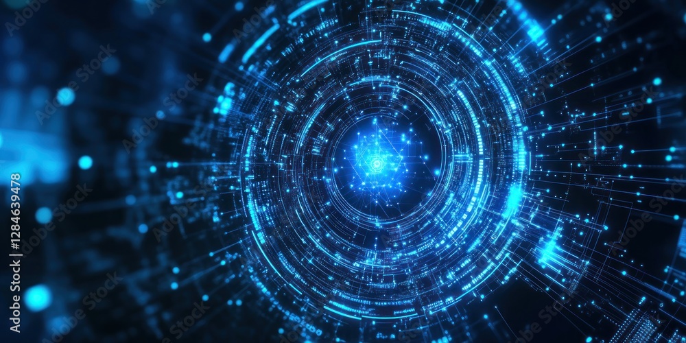 Abstract Digital World: Futuristic Technology Concept Abstract Digital World: Futuristic Technology Concept