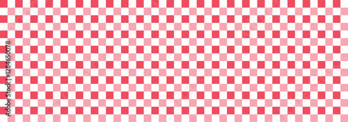 Seamless repeat pattern with ditsy hand drawn checkerboard in cotton candy pink and red. Soft pink and red checker for Valentines day, girls, cosmetics, teen projects and more