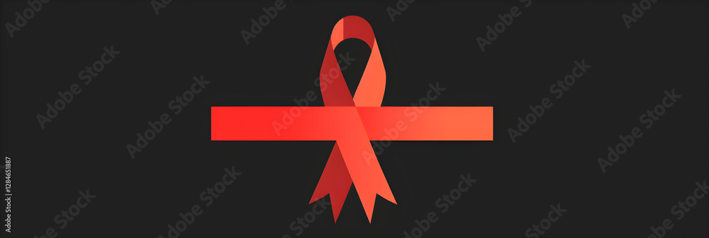 Obraz premium Versatile Ribbon Icon for Awards, Achievements, and Awareness Campaigns