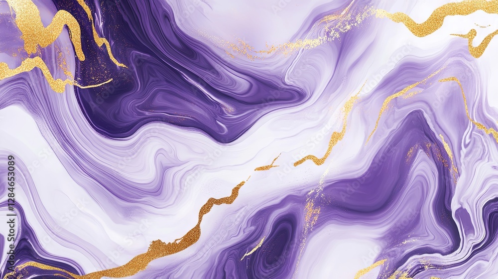 Sophisticated Purple and Gold Marble Texture with Modern Decor Sophisticated Purple and Gold Marble Texture with Modern Decor