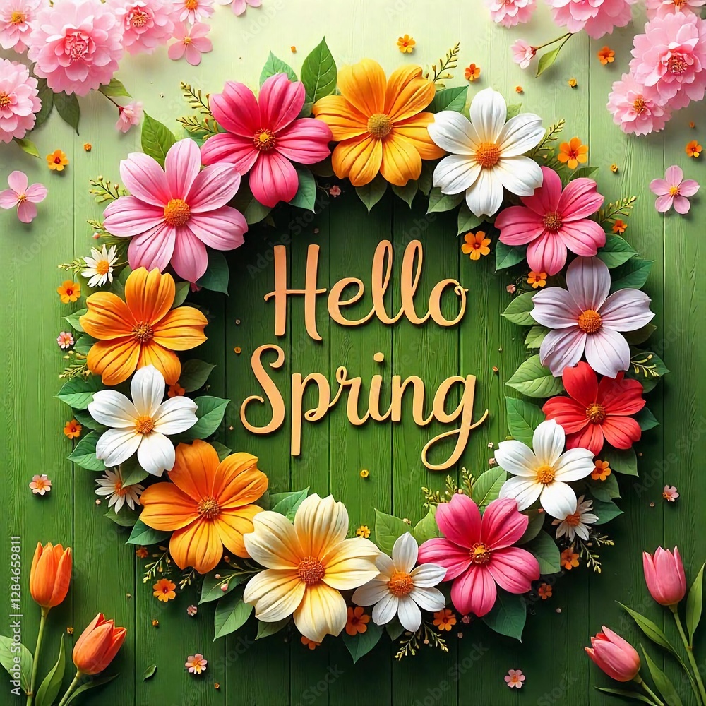 HELLO SPRING THEMED BACKGROUND HELLO SPRING THEMED BACKGROUND