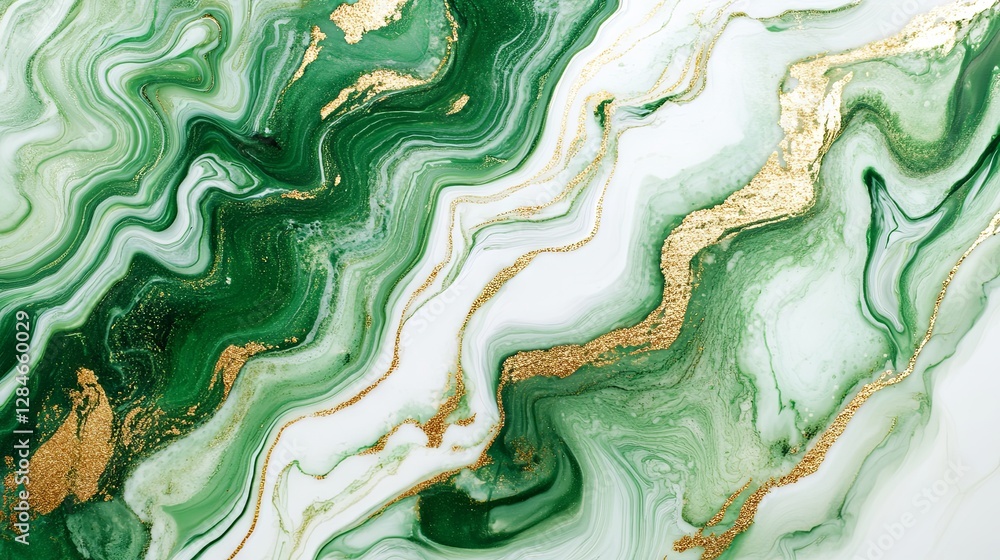 Luxury Green Marble Texture with Alcohol Ink Effect Luxury Green Marble Texture with Alcohol Ink Effect