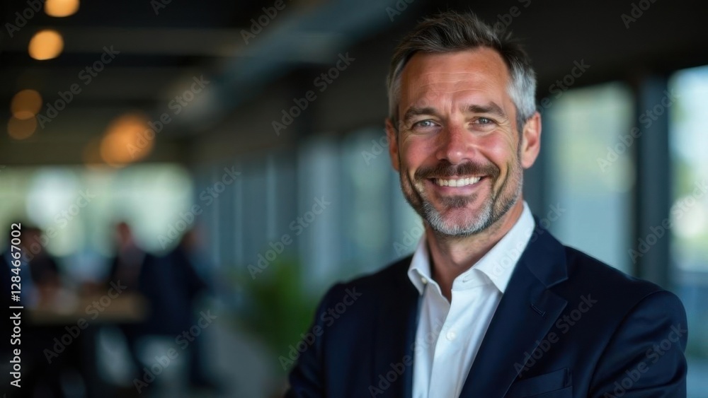 Successful mature businessman looking at camera with confidence Successful mature businessman looking at camera with confidence