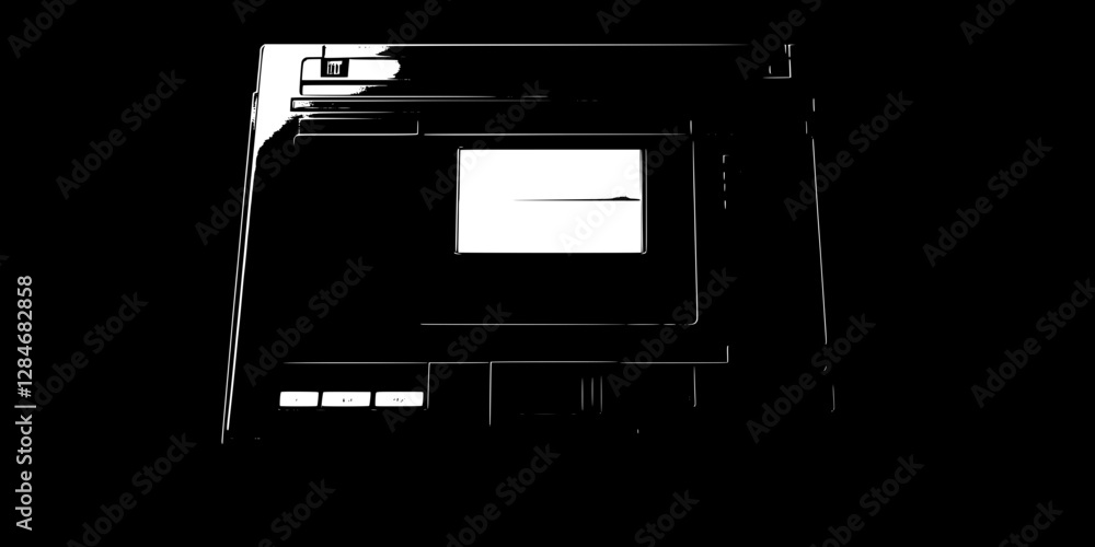 Indonesia Flag on Futuristic Technology Device Indonesia Flag on Futuristic Technology Device
